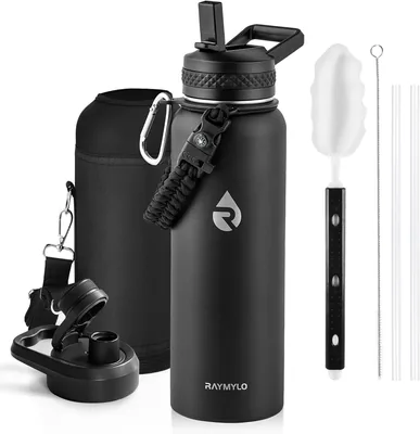 RAYMYLO 40oz Triple Wall Water Bottle - Cold/Hot
