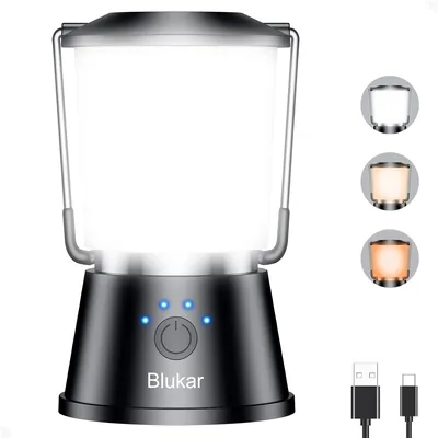 Blukar Camping Lights Rechargeable Lantern - 5 Modes