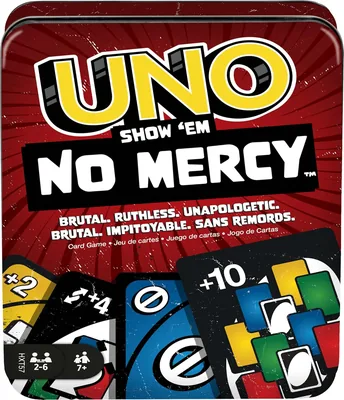 Mattel Spel UNO Visar Dem Inga Nackt Metal Box
