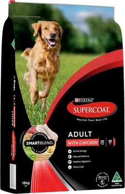 Purina Supercoat Adult Chicken Dry Dog Food 18 Kg Best Deal