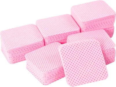 Qufiry 300 Lintvrije Reinigingstissue voor Gel Nagellak, UV Gel Nagellak, Absorberend Verwijderingswatten voor Manicure en DIY Nagelkunst (Roze) Best Deal