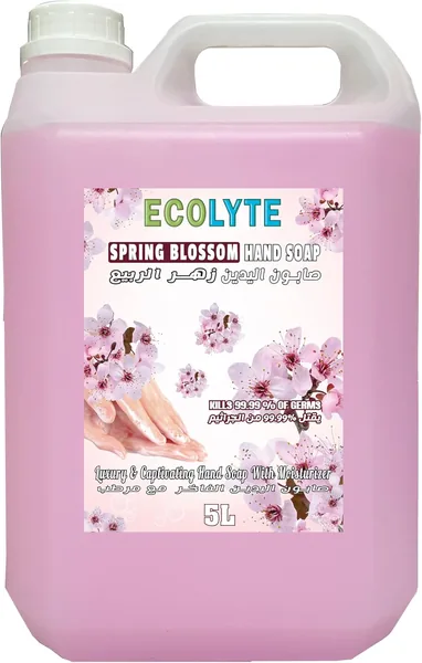 Ecolyte+ Disinfectant Ecolyte Premium Hand Wash Liquid Refill - 5 Liter - Spring Blossom