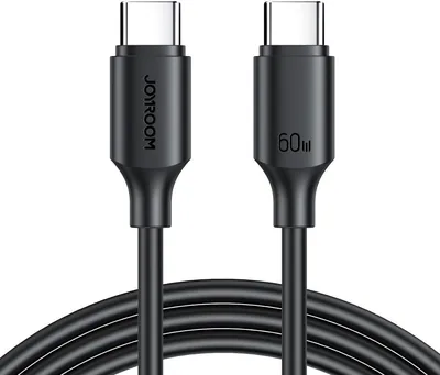 كابل شحن سريع Joyroom JR-S-CC060A9 60W، توصيل USB-C إلى USB-C PD 3.0 (1 متر) متوافق مع أيفون - توفير 39% 