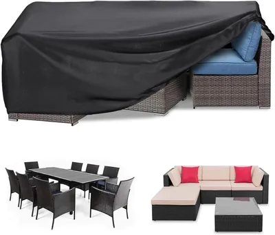 SKY-TOUCH Patio Furniture Cover, Waterproof Outdoor Garden Set