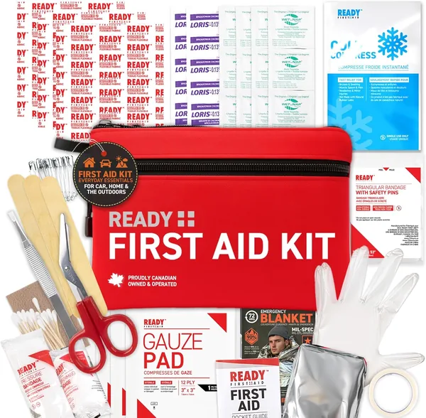 Ready First Aid - First Aid Kits for Camping, Hiking, Backpacking, Travel, Vehicle, Outdoors