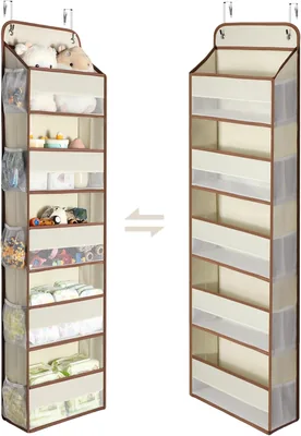 Yecaye Over Door Organiser 5 Tier Beige
