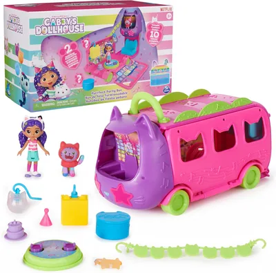 Gabby's Dollhouse Sprinkle Party Bus