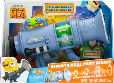 Despicable Me 4 Minions Fart Blaster - Real Fog Effects & 15 Sounds