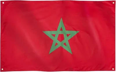 Bandiera del Marocco Runesol, 3x5 ft, 4 Occhielli, In Ogni Angolo, Per Interni ed Esterni