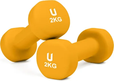 Unycos - Set di Manubri in Ferro Fondato/Neoprene Esagonale Antiscivolo da 1-10kg per Uomini/Donne, Palestra Domestica, Fitness, Forza