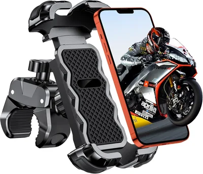 Soporte para teléfono móvil Babacom 360° con bloqueo y protección segura para manillares de bicicletas, 43% de descuento