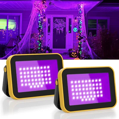 T-SUN UV Black Light Floodlight 2 Pack