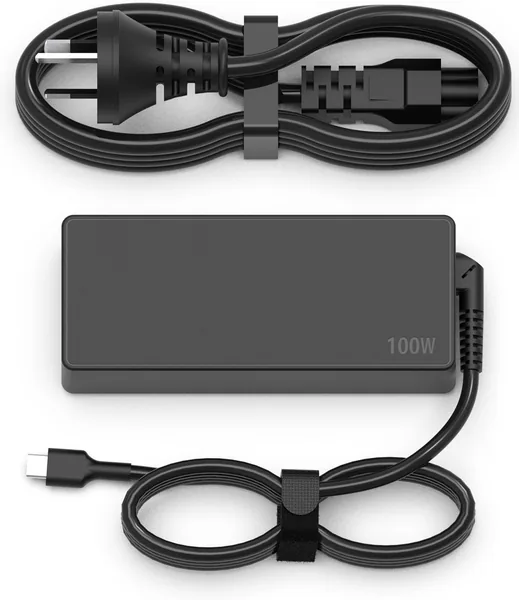 100W USB-C Power Adapter Fast Charger Replacement Compatible with MacBook Pro, iPad, Lenovo, HP, Dell, Asus Laptops and All USB-C Port Devices, 90W/96W/65W Output