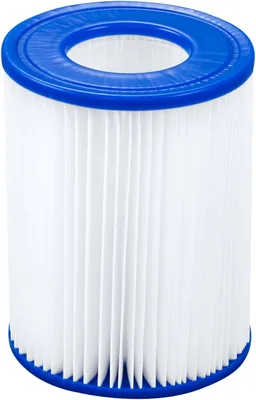 Bestway Pool Filter Kartridja (II) för Bestway Simningspul, Enkelt Installering, Vit