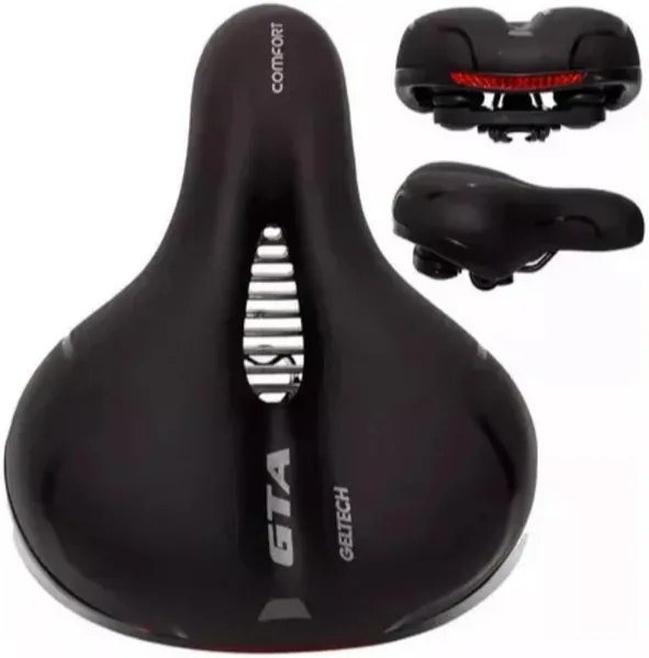Selim Comfort Gel Tech com Elast meros e Refletor
