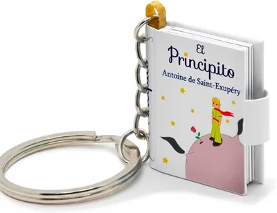 El Principito - Llavero de Libro Con Texto e Ilustraciones Best Deal