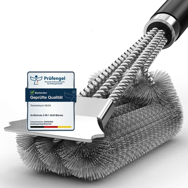 Grill Brush, Grill Cleaning Brush, Stainless Steel Scraper