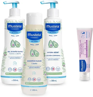Pack Esenciales del Nacimiento Mustela, 4 productos para bebé