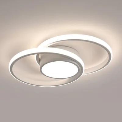 Lampada da soffitto elegante - 40 cm rotonda bianca luce neutra - 1