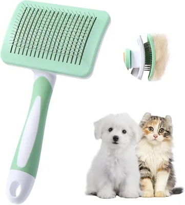 Vinabo PET Dog Brush Cat Brush - Self-Cleaning Slicker