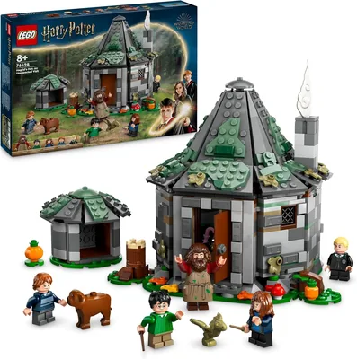 LEGO Harry Potter Chatka Hagrida: niespodziewana wizyta 76428; zestaw z chatką i postaciami