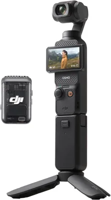 DJI Osmo Pocket 3 - Bundle Créateur, Caméra Vlog 1'' CMOS, Vidéo 4K/120fps, Stabilisation 3 Axes, Reconnaissance Faciale