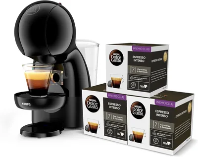 Krups Nescafe Dolce Gusto Piccolo XS, 15 Bar, Máquina de Café con Cápsulas, 0.8L, Espuma Cremosa y Calentamiento Rápido en 40s, Eco MO - Mejor Oferta