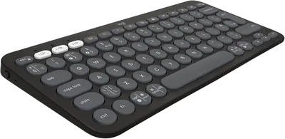Logitech Pebble Keys 2 K380S Wireless Keyboard - Slim & Portable with Multi-Device Bluetooth, Customizable Shortcuts