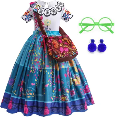 LEO01 Girls Princess Cosplay Costume - Blue Star One Size Best Deal