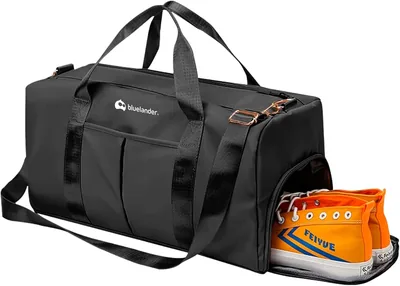 Maleta Deportiva de Mano Bluelander para Gimnasio, con Compartimento para Zapatos y Bolso de Viaje, Impermeable y Resistente
