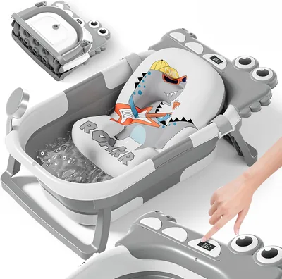 Foldable Baby Bath 5% Off - Cushion & Thermometer