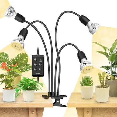 SANSI 40W LED Inleds Plant Light med Full Spectrum och Automatisk Timer - 25% Rabatt