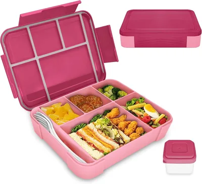 Kids' Lunch Box with Compartments - Bento Box for Girls, Leak-proof