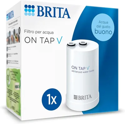Filtro BRITA ON TAP V, 1 filtro (4 meses) - Agua más sabrosa y sostenible con mejor calidad