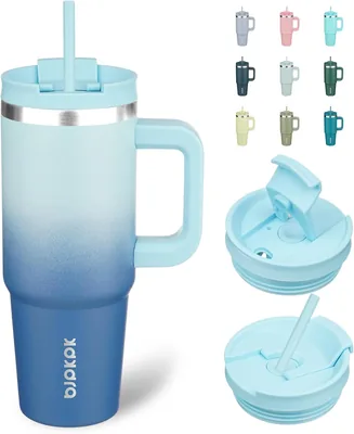 BJPKPK Tumbler with Handle 30 oz Stainless Steel Insulated Tumbler Sky Best Deal