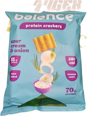 Balance Protein Crackers Sour Cream, 70-78