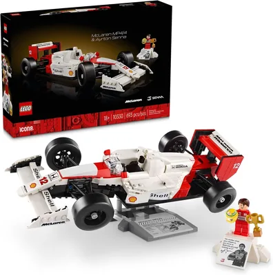LEGO Set Ícones 10330 McLaren MP4/4 com Ayrton Senna - 693 Peças | 50% de Desconto