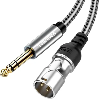 TRS 6.35mm to XLR Cable - 0.5m, 1m, 2m, 3m, 5m, 10m