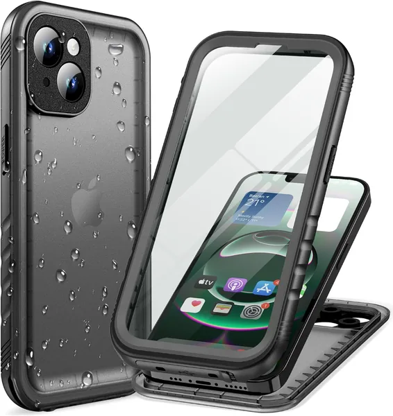 Cozycase Étui Imperméable et Résistant aux Chocs pour iPhone 15 - Protection Complète 360° - Meilleure Offre