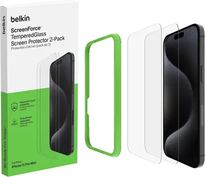 Belkin ScreenForce Tempered Glass Protector for iPhone 15 Pro Max