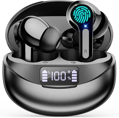 Cuffie Bluetooth, Auricolari Wireless Bluetooth 5.3 di Alta Qualità, Durata 5-7 Ore, CVC Rumore USB C