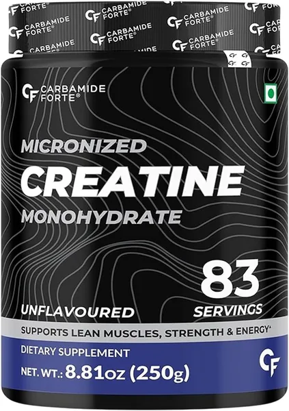 Carbamide Forte Micronized Creatine Monohydrate Powder - 83 Servings, 250g