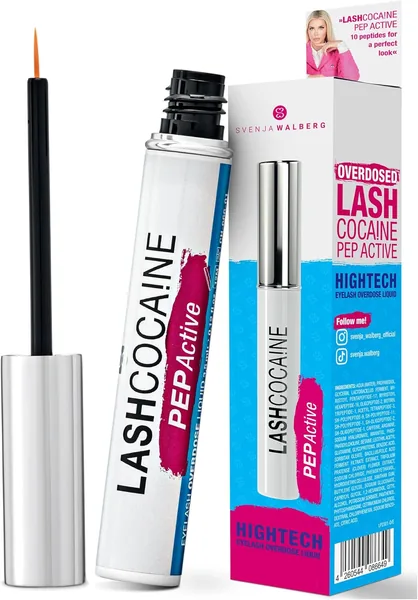 LashCocaine Pep Actif - Serum do rzęs bez hormonów - Chroni i wzmacnia rzęsy - Wzmacniacz rzęs z kompleksem leczniczym Svenj - Najlepszy Cena