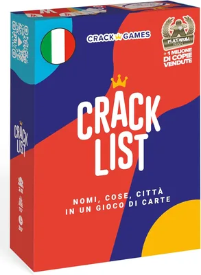 Crack List: Gioco da Tavolo a Tema Parole, Città e Cose | Per l'Intera Famiglia | 2-8 Giocatori | 30 Minuti | Adatto da 6+ Anni