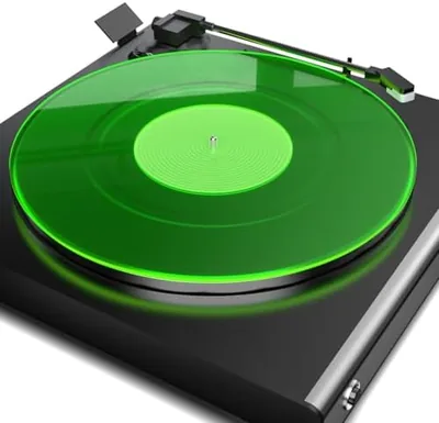 TAKMORK Turntable Mat - Acrylic Record Platter (Green)