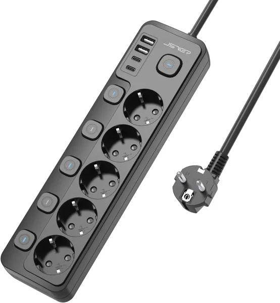JSVER 9 in 1 Power Strip