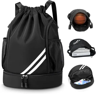 SYCYKA Bolsas de Cuerdas para Zapatos, Mochila Impermeable para Mujer, Compartimento Separado