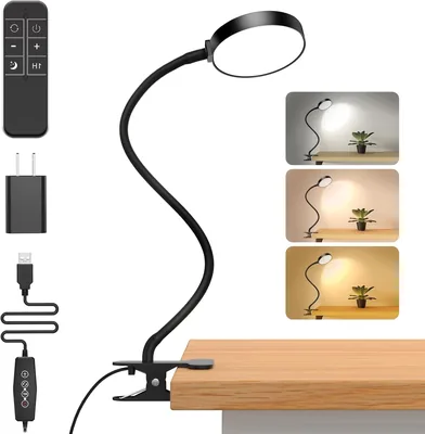 Reading Light with Remote - LED Desk Lamp Clip [1H Timer] Best Deal