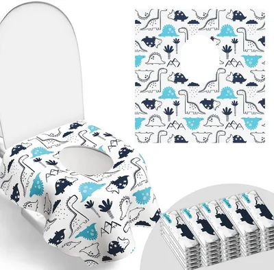 30 Pack Toilet Seat Covers - Waterproof, Individually Wrapped