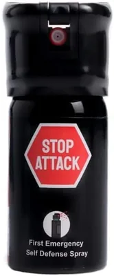 Spray Anti-Agression Stop Attack 40 ML - La Solution Ultime pour Une Sécurité Maximale - Efficace, R
